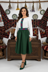 Rochie stilizata cu motive traditionale Margareta